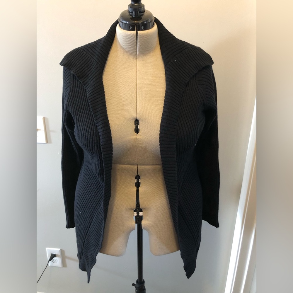 Black Collared Cardigan